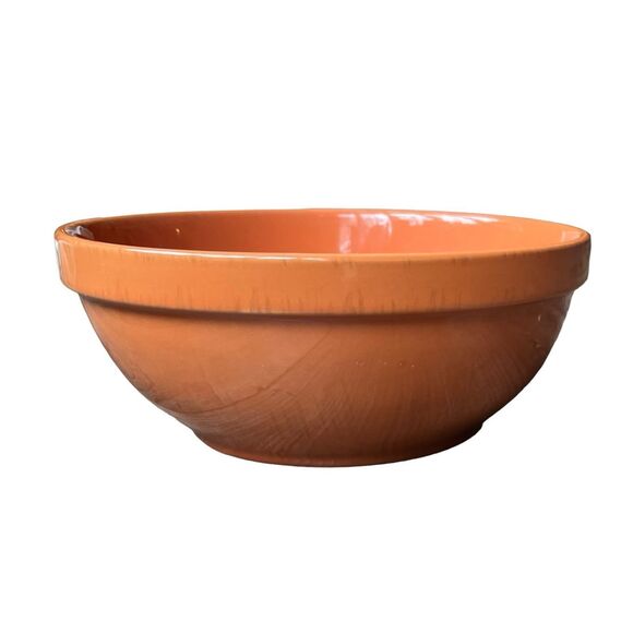 Tastefully Simple 9.5” Orange Serving Bowl - microwave safe dishwasher safe - Picture 1 of 8